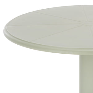 Stella Round Bistro Table — Weather-Resistant Polyethylene Patio Accent For Small Spaces, Easy Care