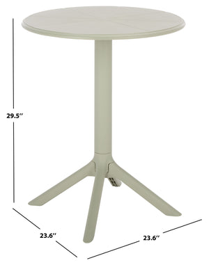 Stella Round Bistro Table — Weather-Resistant Polyethylene Patio Accent For Small Spaces, Easy Care