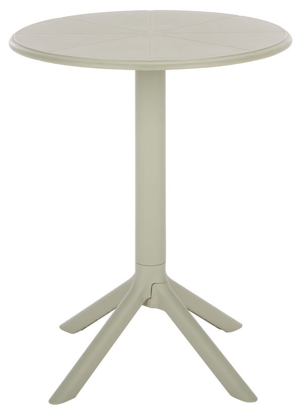 Stella Round Bistro Table — Weather-Resistant Polyethylene Patio Accent For Small Spaces, Easy Care