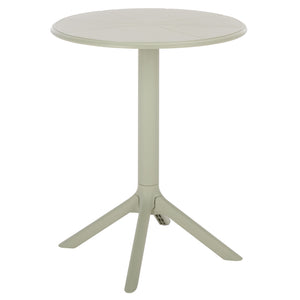 Stella Round Bistro Table — Weather-Resistant Polyethylene Patio Accent For Small Spaces, Easy Care