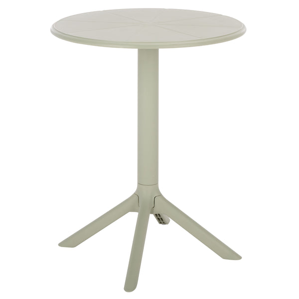 Stella Round Bistro Table — Weather-Resistant Polyethylene Patio Accent For Small Spaces, Easy Care