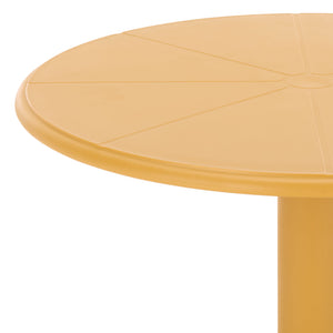 Stella Round Bistro Table — Weather-Resistant Polyethylene Patio Accent For Small Spaces, Easy Care