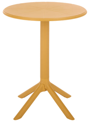Stella Round Bistro Table — Weather-Resistant Polyethylene Patio Accent For Small Spaces, Easy Care
