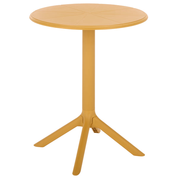 Stella Round Bistro Table — Weather-Resistant Polyethylene Patio Accent For Small Spaces, Easy Care
