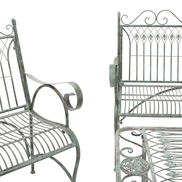 Safavieh Leah 4 Piece Set XII23 Antique Green Iron PAT5000D