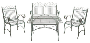 Safavieh Leah 4 Piece Set XII23 Antique Green Iron PAT5000D