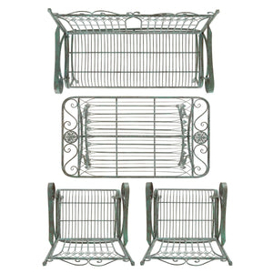 Safavieh Leah 4 Piece Set XII23 Antique Green Iron PAT5000D