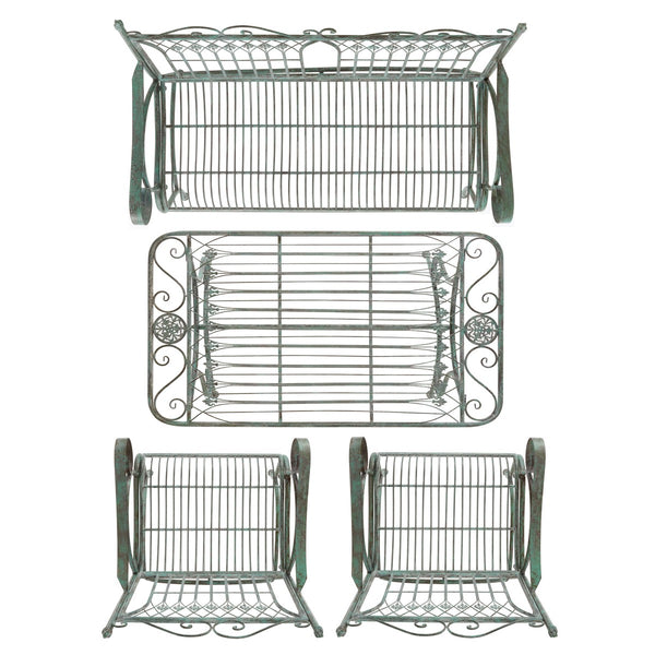 Safavieh Leah 4 Piece Set XII23 Antique Green Iron PAT5000D
