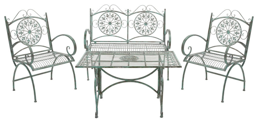 Safavieh Sophie 4 Piece Set XII23 Antique Green Iron PAT5001D