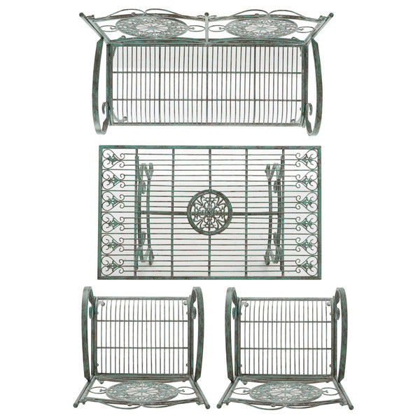 Safavieh Sophie 4 Piece Set XII23 Antique Green Iron PAT5001D