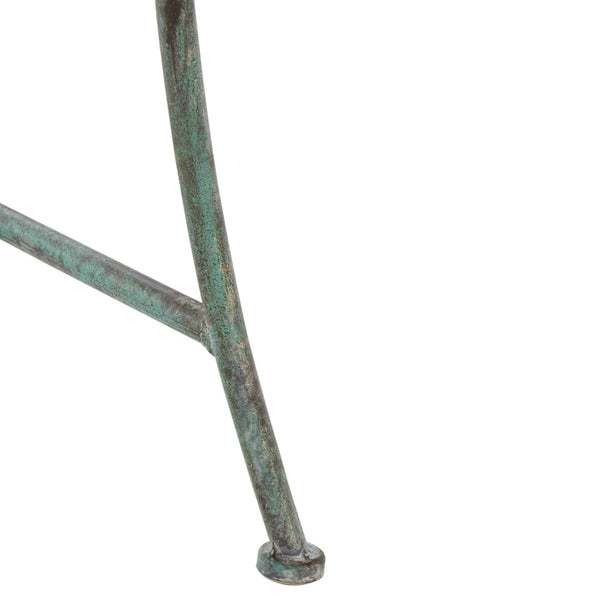 Safavieh HADLEY Bench - Timeless Victorian Elegance for Outdoor Spaces with Intricate Wrought-Iron Design Antique Dark Green / - PAT5002D