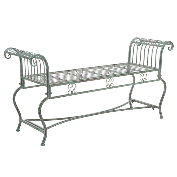 Safavieh Brielle Bench XII23 Antique Green Iron PAT5004D