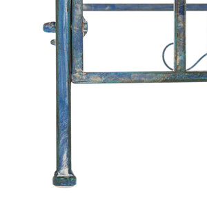 Safavieh NOREEN 3 Tier Shelf - Elegant Victorian Iron Display Stand for Gardens, Patios, and Porches Mossy Blue / - PAT5006C