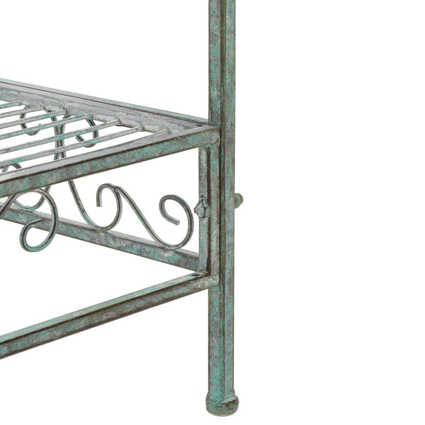 Safavieh Noreen 3 Tier Shelf XII23 Antique Green Iron PAT5006D