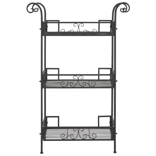 Safavieh Noreen 3 Tier Shelf Black PAT5006E