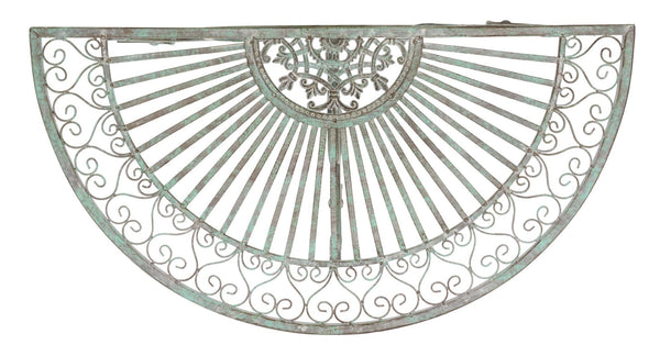 Safavieh ANNALISE Accent Table - Vintage-Inspired Iron Design with Baroque Flourishes for Outdoor Elegance Antique Dark Green / - PAT5008D