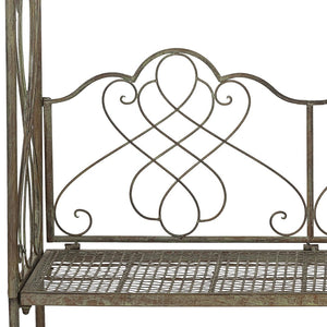 Safavieh ELOISE Arbor Loveseat - Elegant Victorian Design for Outdoor Spaces, Perfect Garden Arch and Bench Rustic Blue PAT5010A