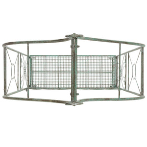 Safavieh ELOISE Arbor Loveseat - Elegant Victorian Design for Outdoor Spaces, Perfect Garden Arch and Bench Antique Dark Green / - PAT5010D