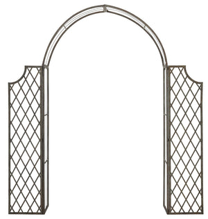 Safavieh JAIDA Arbor - Timeless Iron Garden Structure for Climbing Plants and Elegant Outdoor Entryways Rustic Blue PAT5011A