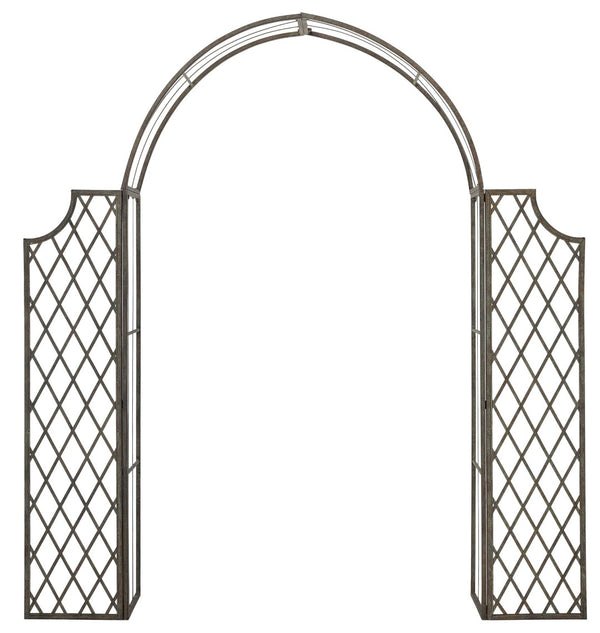 Safavieh JAIDA Arbor - Timeless Iron Garden Structure for Climbing Plants and Elegant Outdoor Entryways Rustic Blue PAT5011A