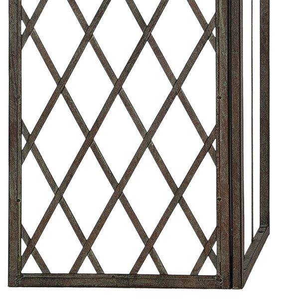 Safavieh JAIDA Arbor - Timeless Iron Garden Structure for Climbing Plants and Elegant Outdoor Entryways Rustic Blue PAT5011A