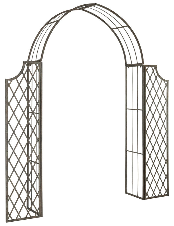 Safavieh JAIDA Arbor - Timeless Iron Garden Structure for Climbing Plants and Elegant Outdoor Entryways Rustic Blue PAT5011A