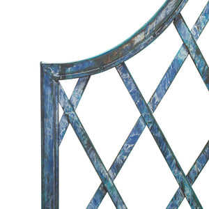 Safavieh JAIDA Arbor - Timeless Iron Garden Structure for Climbing Plants and Elegant Outdoor Entryways Mossy Blue / - PAT5011C
