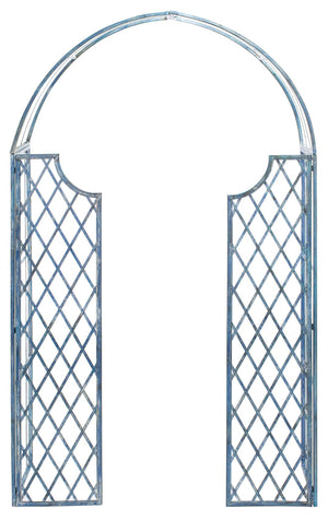 Safavieh JAIDA Arbor - Timeless Iron Garden Structure for Climbing Plants and Elegant Outdoor Entryways Mossy Blue / - PAT5011C