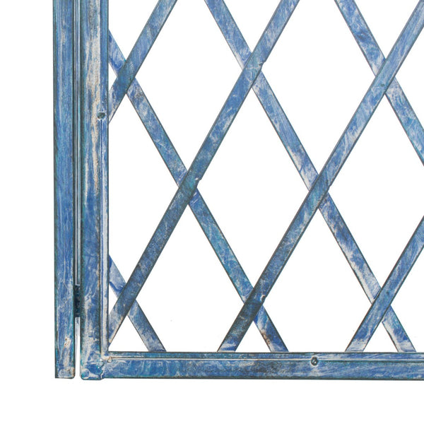 Safavieh JAIDA Arbor - Timeless Iron Garden Structure for Climbing Plants and Elegant Outdoor Entryways Mossy Blue / - PAT5011C
