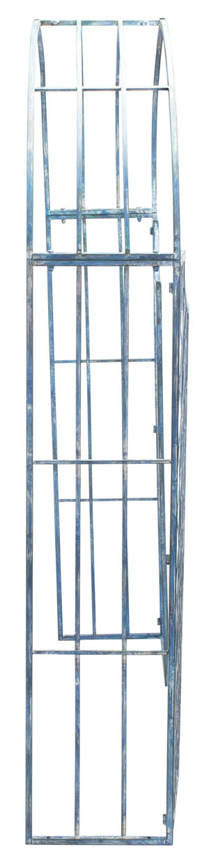 Safavieh JAIDA Arbor - Timeless Iron Garden Structure for Climbing Plants and Elegant Outdoor Entryways Mossy Blue / - PAT5011C