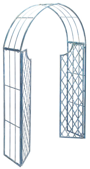 Safavieh JAIDA Arbor - Timeless Iron Garden Structure for Climbing Plants and Elegant Outdoor Entryways Mossy Blue / - PAT5011C