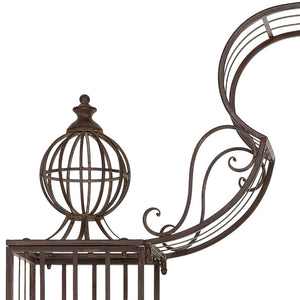 Safavieh BEATRIX Arbor - Victorian Elegance for Your Garden with Durable Iron Support for Climbing Vines Rustic Brown PAT5012B