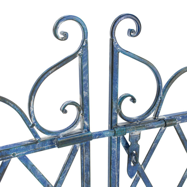 Safavieh BEATRIX Arbor - Victorian Elegance for Your Garden with Durable Iron Support for Climbing Vines Mossy Blue / - PAT5012C