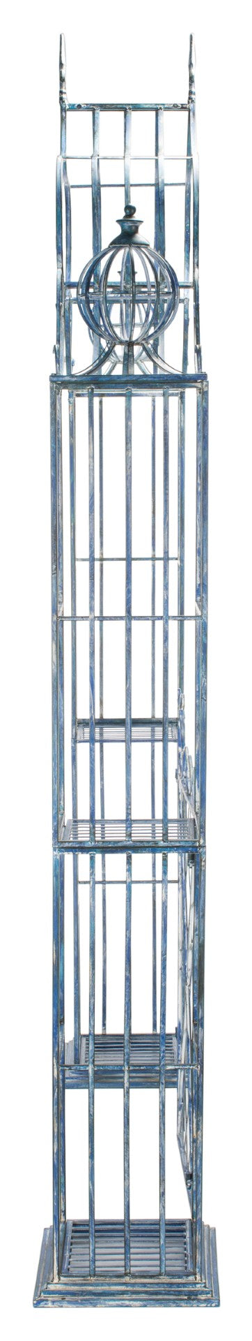 Safavieh BEATRIX Arbor - Victorian Elegance for Your Garden with Durable Iron Support for Climbing Vines Mossy Blue / - PAT5012C