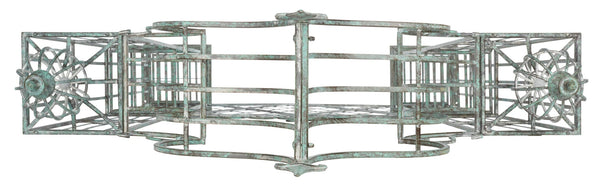 Safavieh BEATRIX Arbor - Victorian Elegance for Your Garden with Durable Iron Support for Climbing Vines Antique Dark Green / - PAT5012D