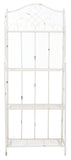 Safavieh Amaris Wrought Iron  4 Tier Outdoor Bakers Rack Antique White PAT5014B