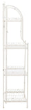 Safavieh Amaris Wrought Iron  4 Tier Outdoor Bakers Rack Antique White PAT5014B