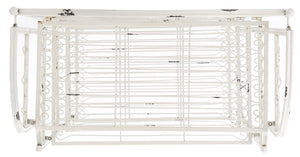 Safavieh Amaris Wrought Iron  4 Tier Outdoor Bakers Rack Antique White PAT5014B