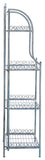 Safavieh Amaris Wrought Iron  4 Tier Outdoor Bakers Rack Antique Blue PAT5014C