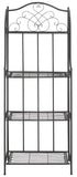 Safavieh Amaris Wrought Iron  4 Tier Outdoor Bakers Rack Black PAT5014E