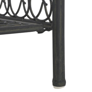 Safavieh Amaris Wrought Iron  4 Tier Outdoor Bakers Rack Black PAT5014E