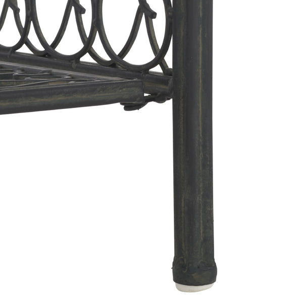 Safavieh Amaris Wrought Iron  4 Tier Outdoor Bakers Rack Black PAT5014E