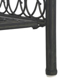 Safavieh Amaris Wrought Iron  4 Tier Outdoor Bakers Rack Black PAT5014E