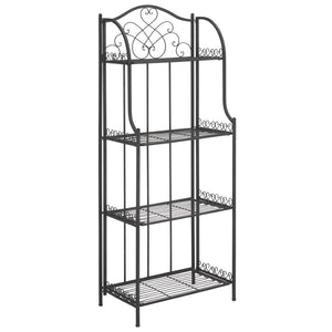 Safavieh Amaris Wrought Iron  4 Tier Outdoor Bakers Rack Black PAT5014E