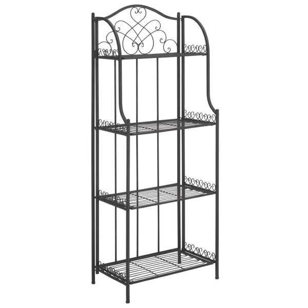 Safavieh Amaris Wrought Iron  4 Tier Outdoor Bakers Rack Black PAT5014E