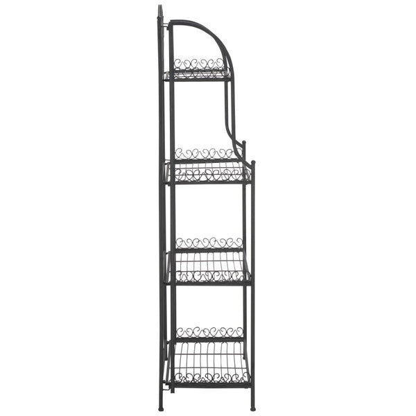 Safavieh Amaris Wrought Iron  4 Tier Outdoor Bakers Rack Black PAT5014E