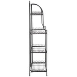 Safavieh Amaris Wrought Iron  4 Tier Outdoor Bakers Rack Black PAT5014E