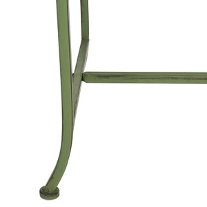 Safavieh ARONA Antique Green Metal Bench - Timeless New Orleans Charm for Your Outdoor Space, Durable & Stylish PAT5015A