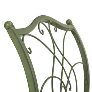 Safavieh ARONA Antique Green Metal Bench - Timeless New Orleans Charm for Your Outdoor Space, Durable & Stylish PAT5015A