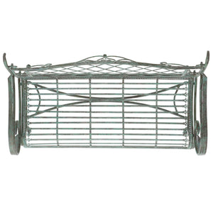 Safavieh Abner Wrought Iron 45.75 Inch W Outdoor Garden Bench XII23 Antique Green Iron PAT5017D